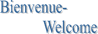 Bienvenue-
                    Welcome